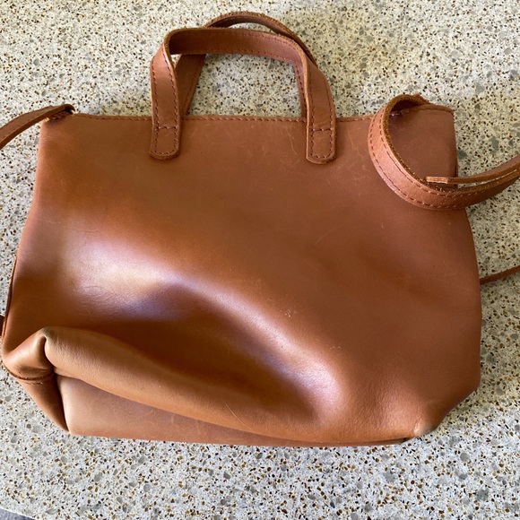 Portland Leather Goods Camel Tote Bag - Picture 4 of 7